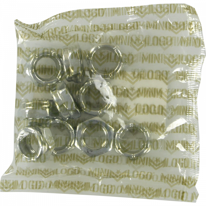 ML 10/PACK KINGPIN NUTS SILVER