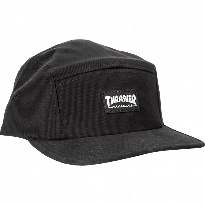 Thrasher Mag Logo 5Panel Hat Adj-Blk/Blk