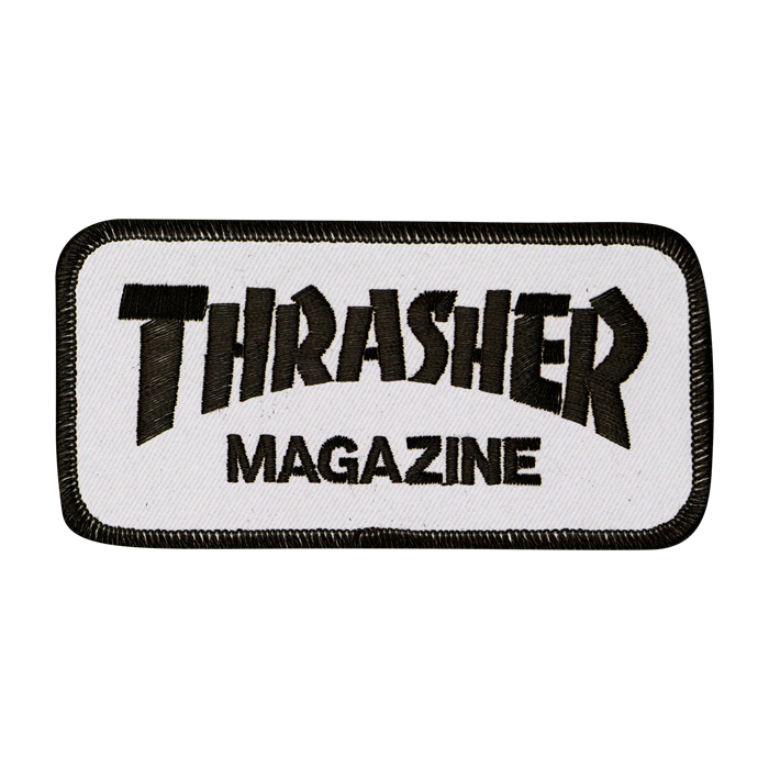 Thrasher Mag Logo Patch Wht/Blk