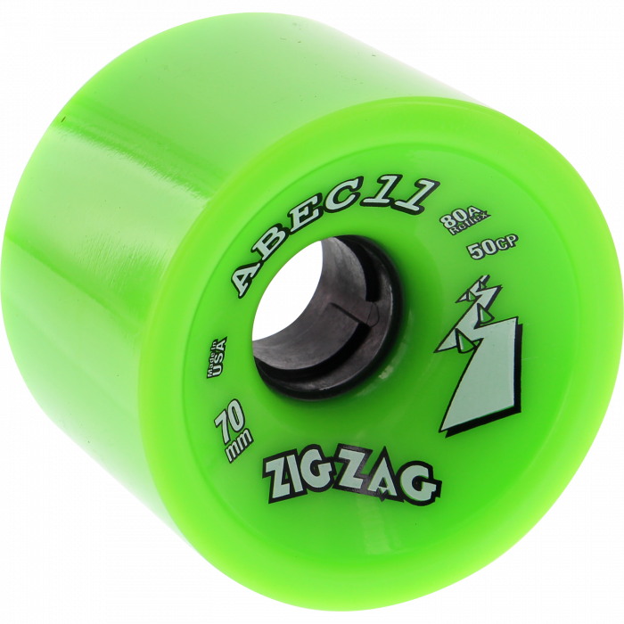 ABEC11 ZIGZAGS 70mm 80a LIME/BLK