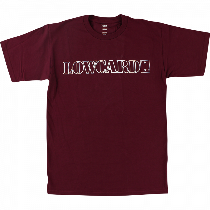 Lowcard Standard Line Ss S-Maroon/Wht