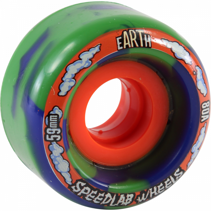 SPEEDLAB GLOBES 59mm 80a BLUE/GRN SWIRL