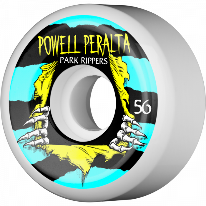 PWL/P PARK RIPPER II 56mm WHT W/BLU/YEL