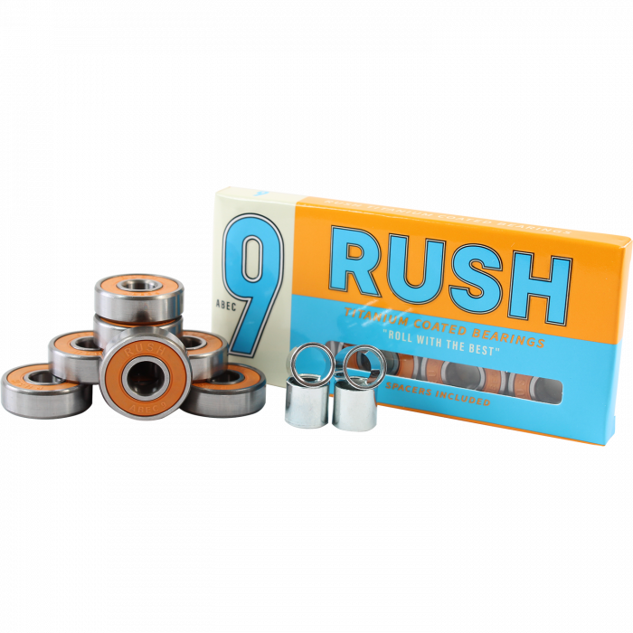 RUSH ABEC-9 BEARINGS W/SPACERS ppp