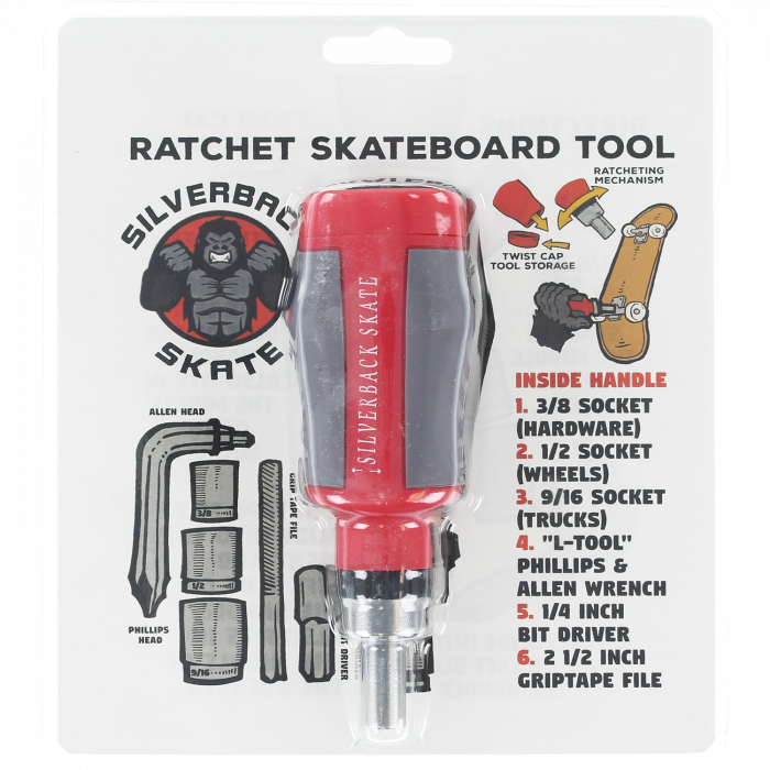 SILVERBACK SKATE RATCHET TOOL RED