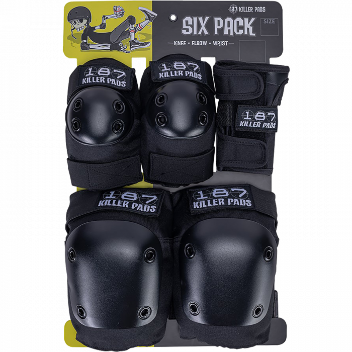 187 6-PACK PAD SET S/M-BLACK