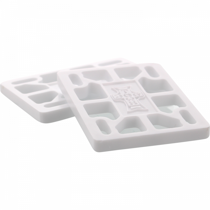 DOGTOWN 1/4" RISERS SET WHITE