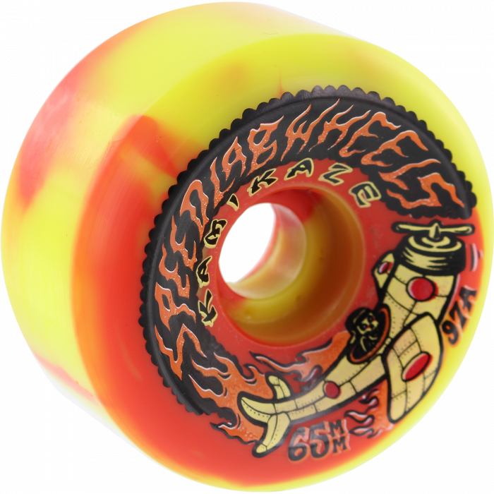SPEEDLAB KAMIKAZE 65mm 97a YEL/RED SWIRL