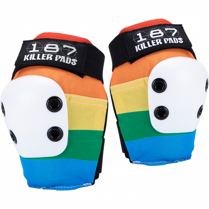 187 SLIM ELBOW PADS L-RAINBOW
