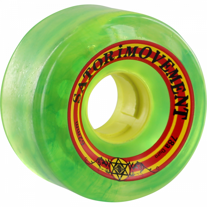 SATORI GOO BALL RASTA 62mm 78a CLEAR GREEN