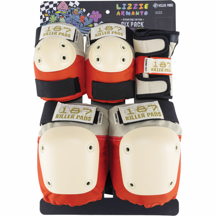 187 6-PACK PAD SET XS-LIZZIE ORANGE
