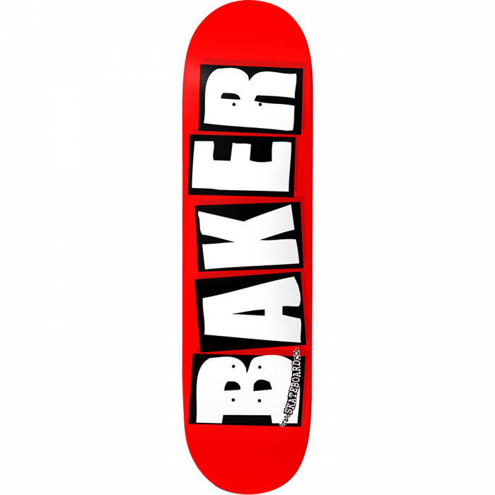 BAKER BRAND LOGO DECK-8.6 RED/WHT