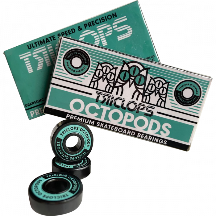 TRICLOPS OCTOPODS ABEC-7 BEARING SET GRN/BLK