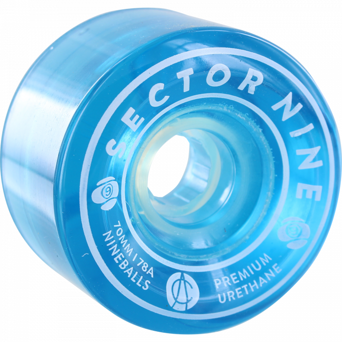 SEC9 NINEBALLS 70mm 78a CLEAR BLUE