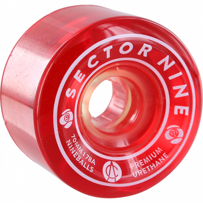 SEC9 NINEBALLS 70mm 78a CLEAR RED