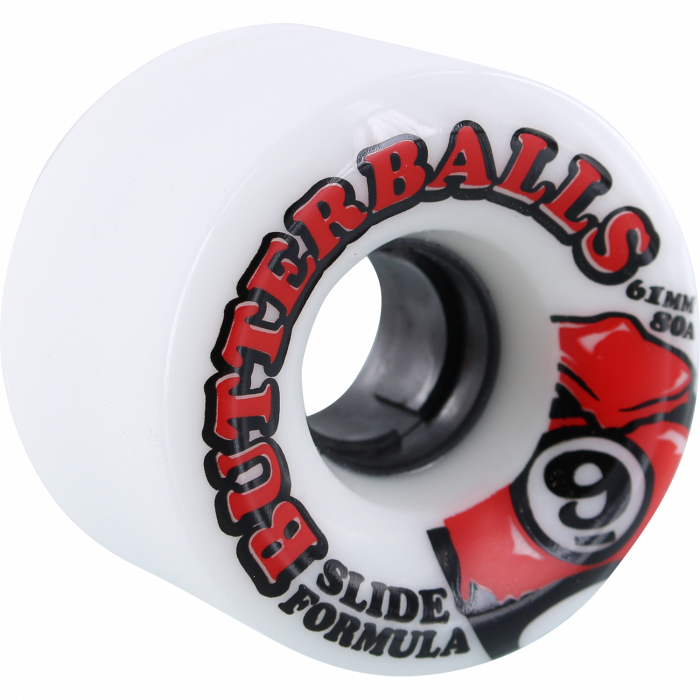 SEC9 SLIDE BUTTERBALLS 61mm 80a WHT W/RED/BLK