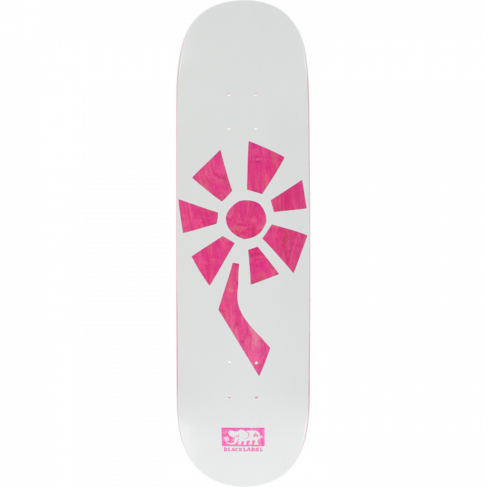 BLL FLOWER POWER DECK-8.25 WHT/PINK VENEER