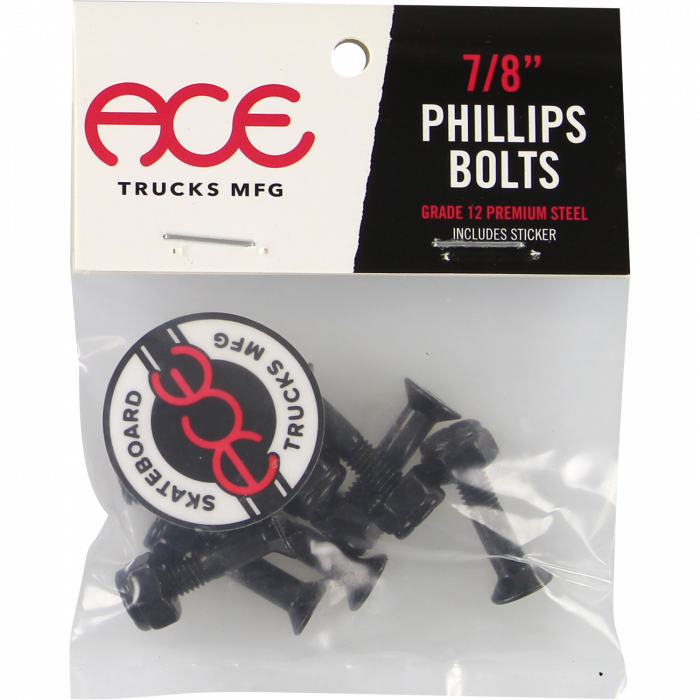 ACE 7/8" PHILLIPS HARDWARE SET BLACK