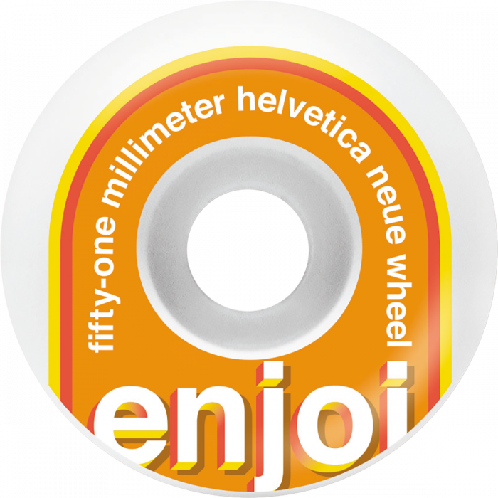 ENJOI HELVETICA 51mm WHT/ORG