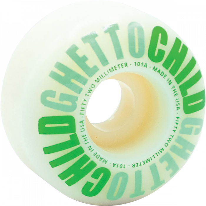 GHETTO CHILD CLASSIC LOGO 52MM WHT/GREEN