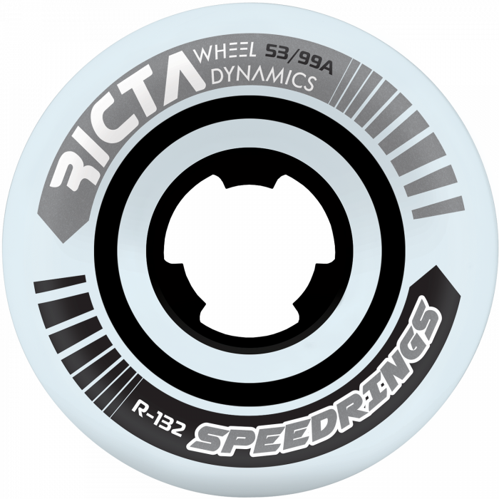 RICTA SPEEDRINGS WIDE 53mm 99a WHT W/SILVER