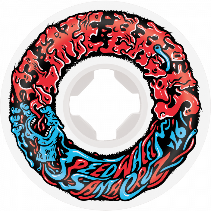 SB VOMIT MINI II 53mm 97a WHITE W/RED/BLU