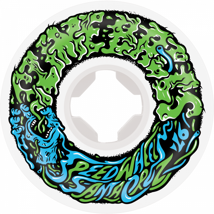 SB VOMIT MINI II 54mm 97a WHITE W/GRN/BLU