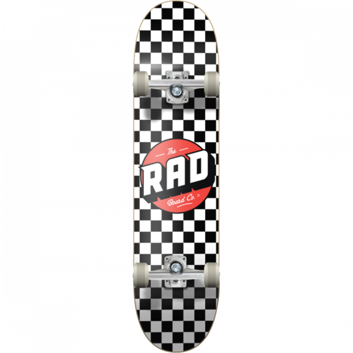 RAD CHECKER COMPLETE-7.75 WHT/BLK W/RED
