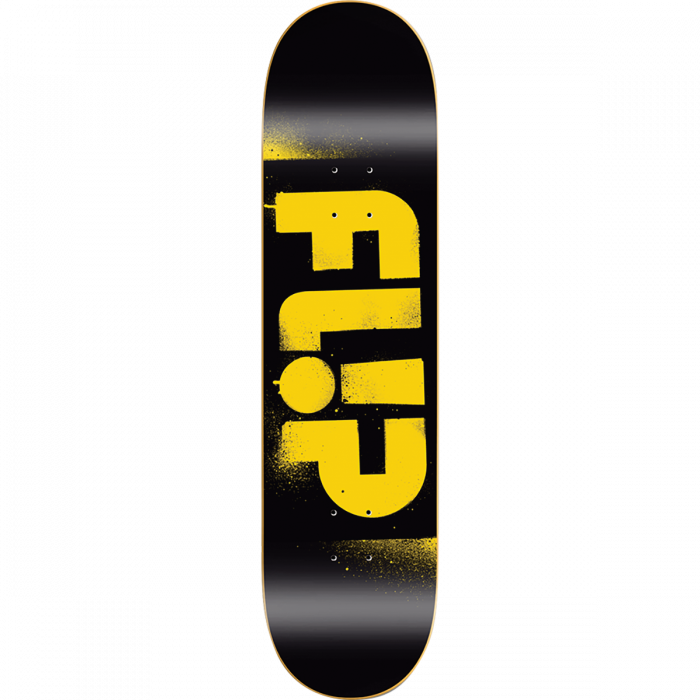 FLIP ODYSSEY STENCIL DECK-8.25 YELLOW