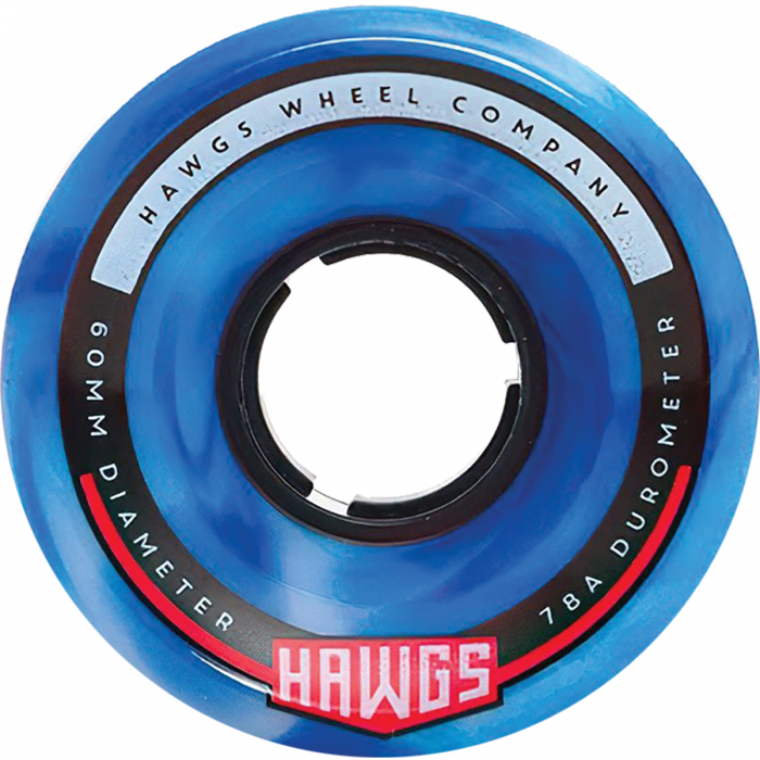 HAWGS CHUBBY HAWG 60mm 78a BLUE/WHT SWIRL