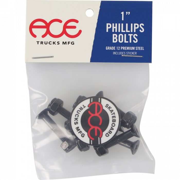 ACE 1" PHILLIPS HARDWARE SET BLACK