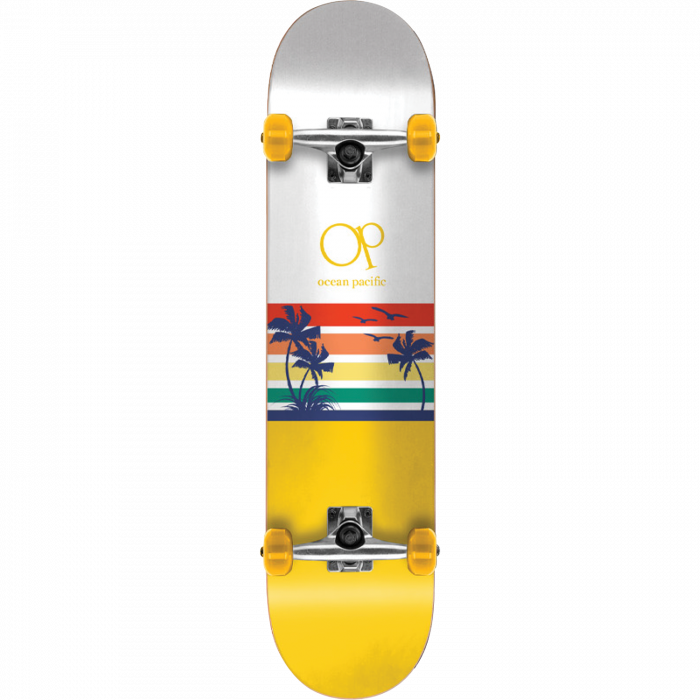 OP SUNSET PARK/STREET COMPLETE-7.75 WHT/YELLOW