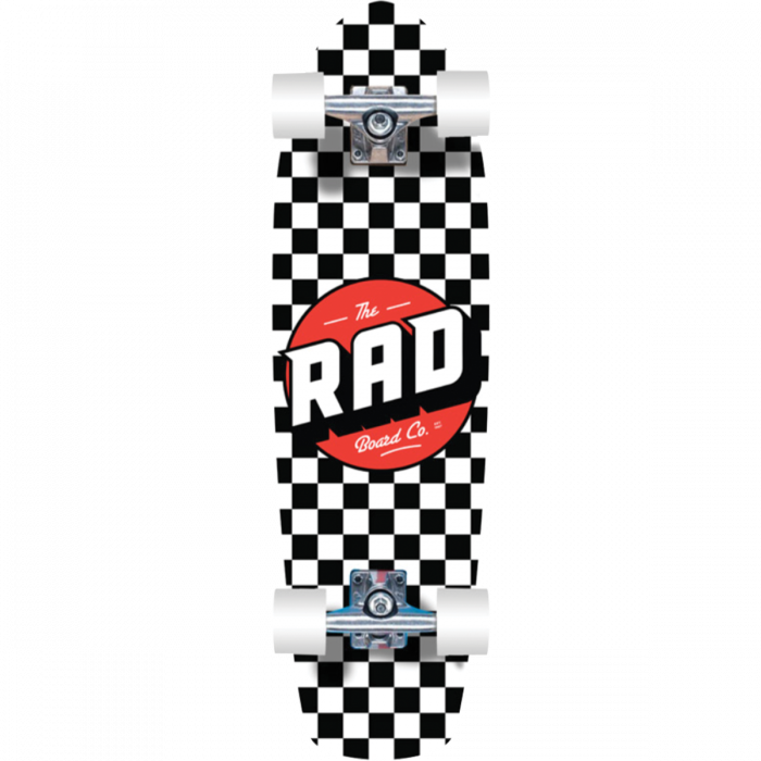 RAD RETRO ROLLER COMP-7.9X28 CHECKERS BLK/WHT