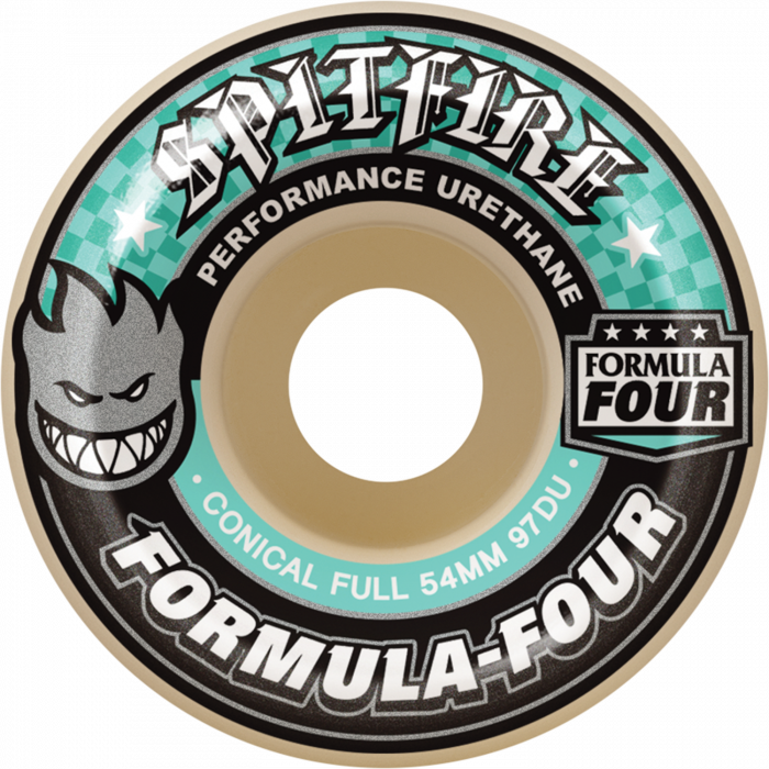 SF F4 97a CONICAL FULL 54mm WHT W/TURQ