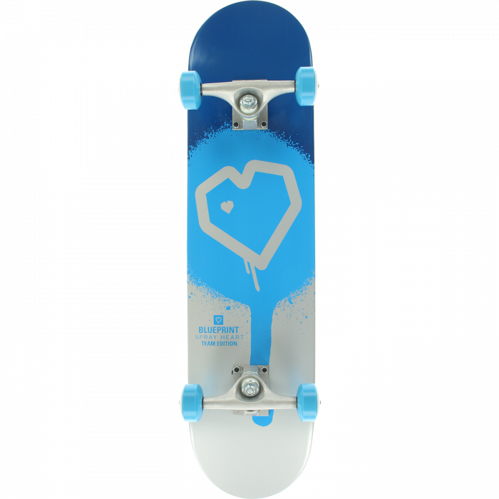 BLUEPRINT SPRAY HEART COMPLETE-7.5 BLU/SILVER