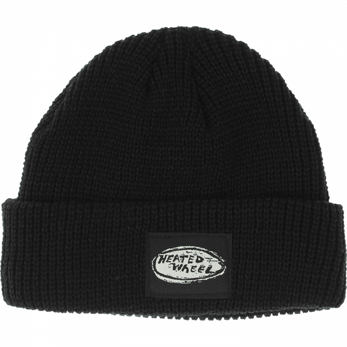 The Heated Wheel Oval Beanie Black