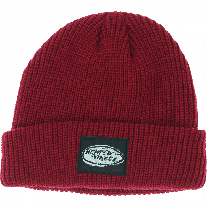The Heated Wheel Oval Beanie Burgundy