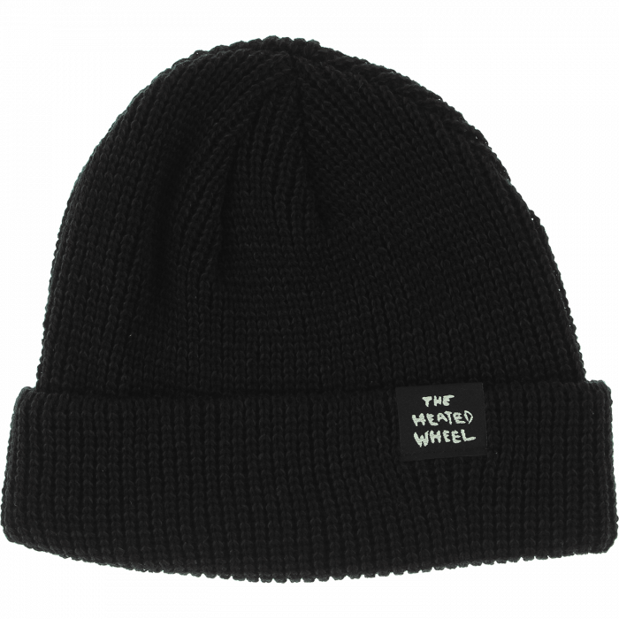 The Heated Wheel Stacked Beanie Black