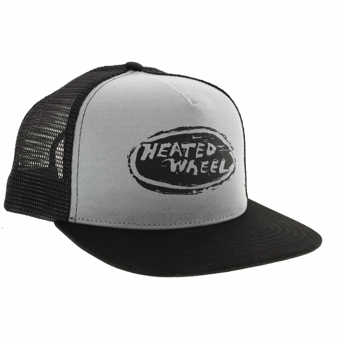The Heated Wheel Oval Hat Adj-Grey/Blk
