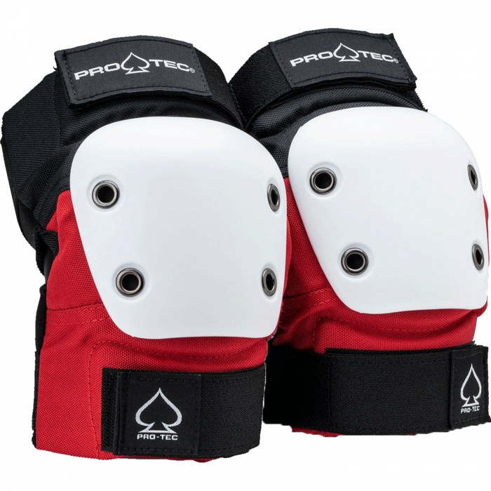 PROTEC STREET ELBOW YTH-RED/WHT/BLK