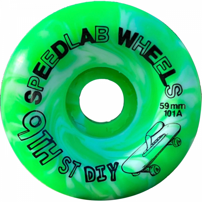 SPEEDLAB 9TH STREET DIY 59mm 101a GRN/WHT SWIRL