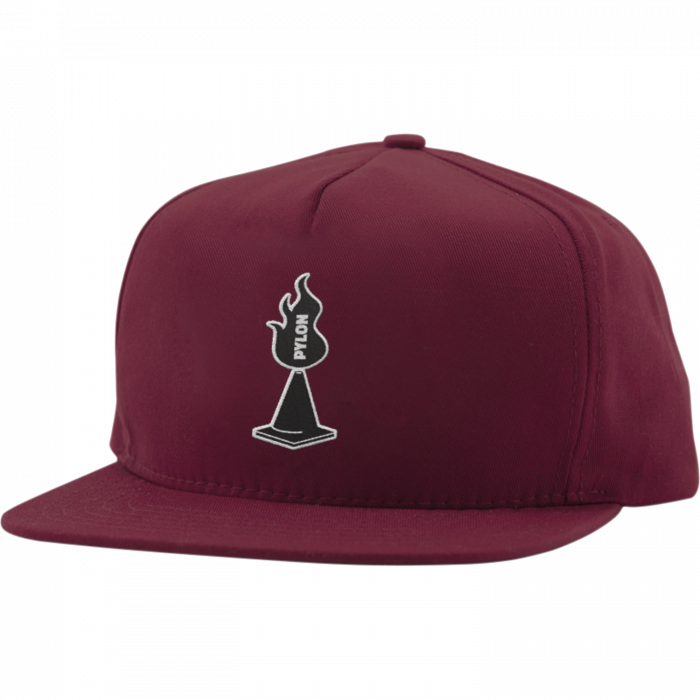 Pylon Logo Snapback Hat Adj-Maroon