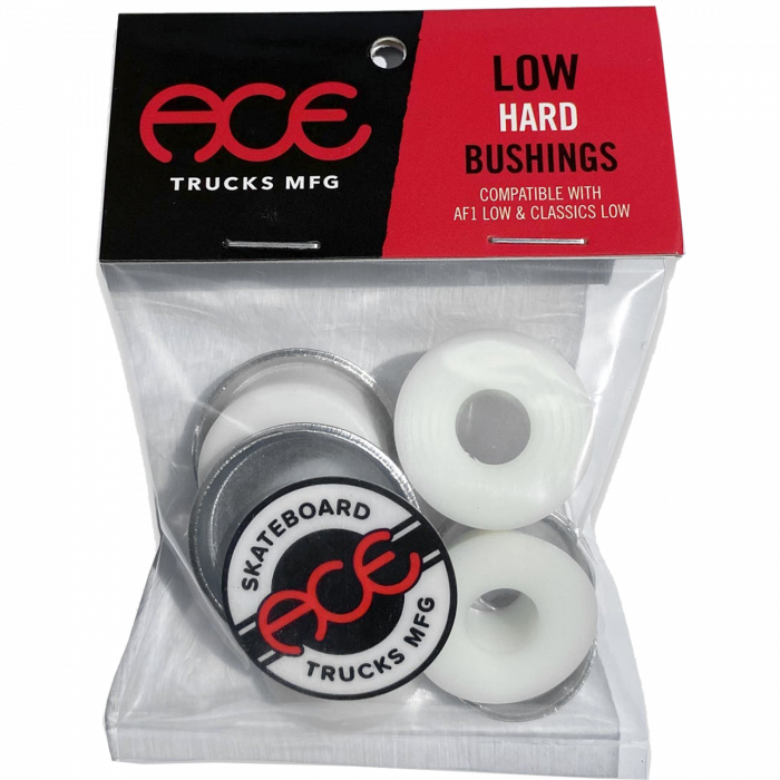 ACE LOW HARD BUSHINGS KIT 94a WHITE 2pr