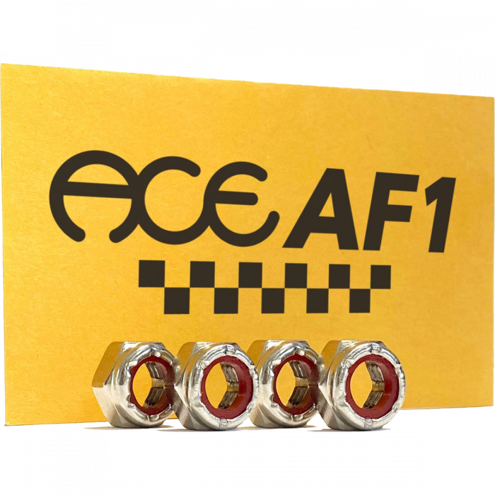 ACE RE-THREADING AXLE NUTS 4/PK SILVER