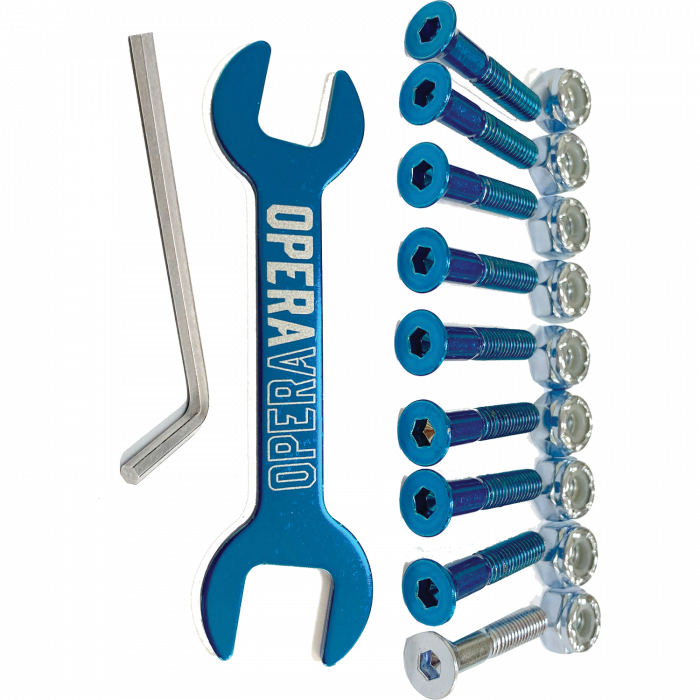 OPERA 7/8" ALLEN HARDWARE SET BLU/SIL