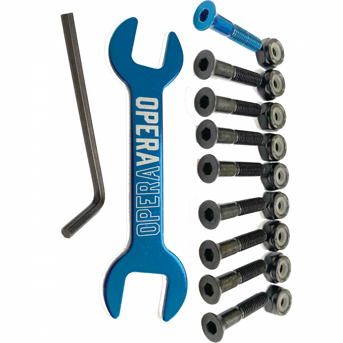 OPERA 1" ALLEN HARDWARE SET BLK/BLUE