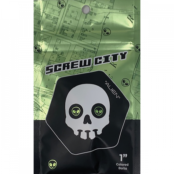 SCREW CITY HARDWARE SET 1" ALIEN GREEN