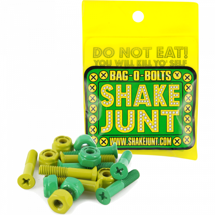 SJ BAG-O-BOLTS ALL GRN & YEL 7/8" PHILLIPS 1set