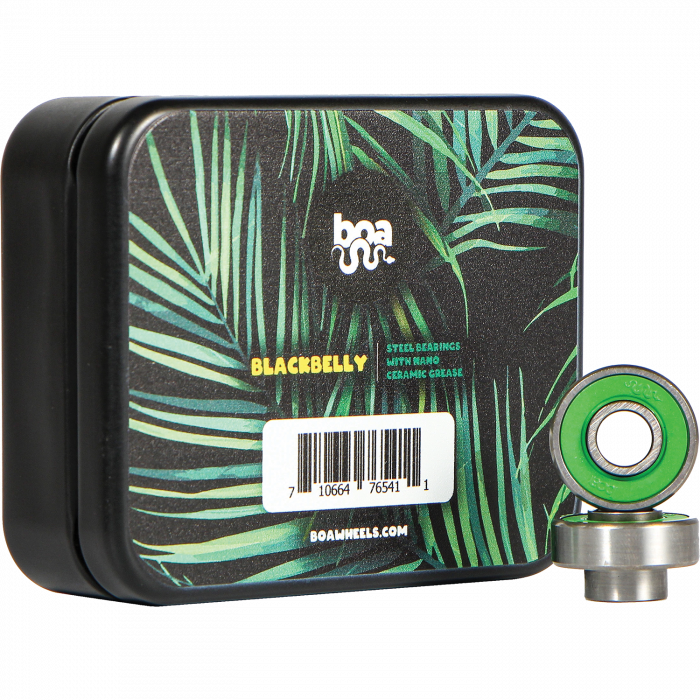 BOA BLACKBELLY STEEL BEARINGS SINGLE SET SIL/GRN