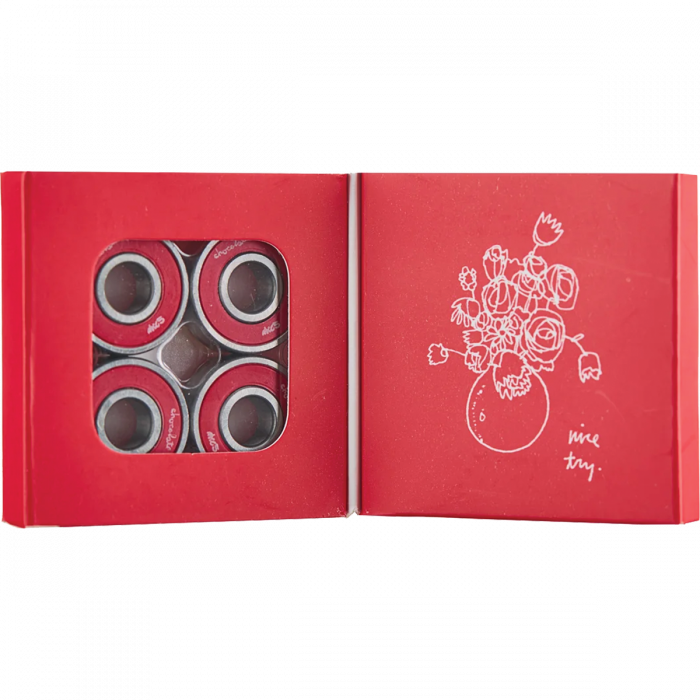 CHOCOLATE ABEC-5 BEARINGS RED/SIL